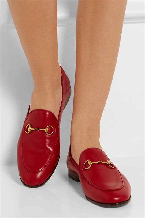 gucci loafers women red|Gucci fur loafers women's.